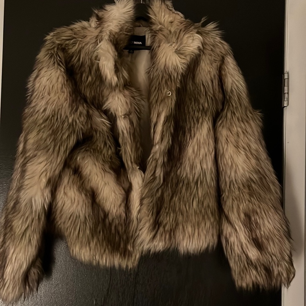 Faux fur jacket